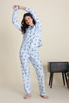 Zivame Knit Poly Pyjama Set - Orchid Tint — thumbnail 2